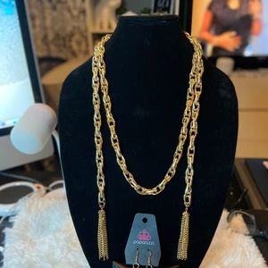 Scarfed for Attention Gold-Plated Necklace